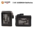 thumbnail image 1 of Savior Heat Rechargeable 7.4V 3000mAh Electric Li-Polymer Battery Replacement for Heated Gloves,Mittens,Socks, 1 of 7