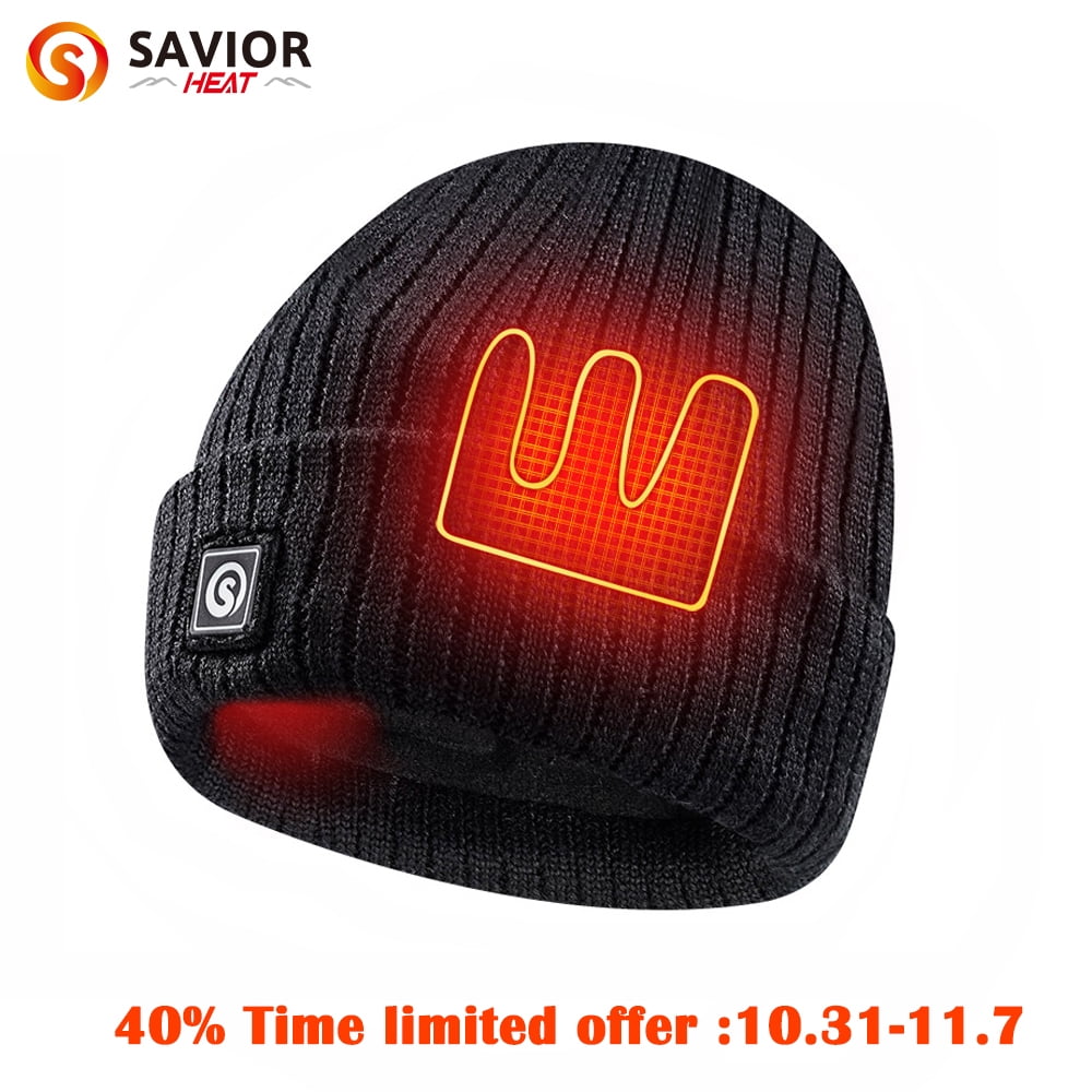 Savior Heat Winter Beanie Hats for Men Women Electric Insulated Hunting