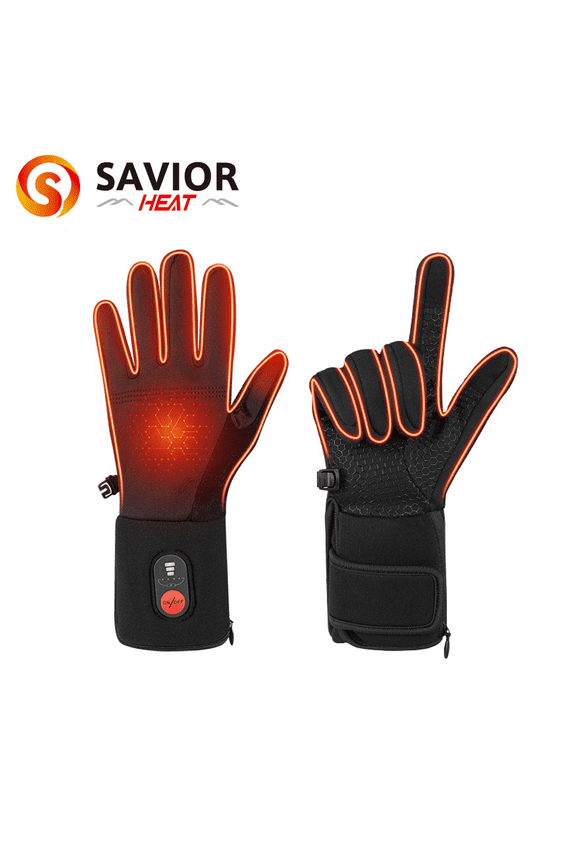 Winter Gloves for Men and Women - Electric Battery Heated Glove for Cold Weather, Thermal Gloves with Touch Screen Finger for Workout, Running, Cycling, Bike