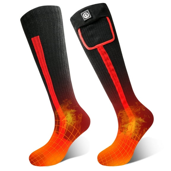 Savior Heat Winter Heated Sock Rechargeable Battery Stocking Women Electric Heating Ski Socks Sports Man Thermal with Warmer Foot