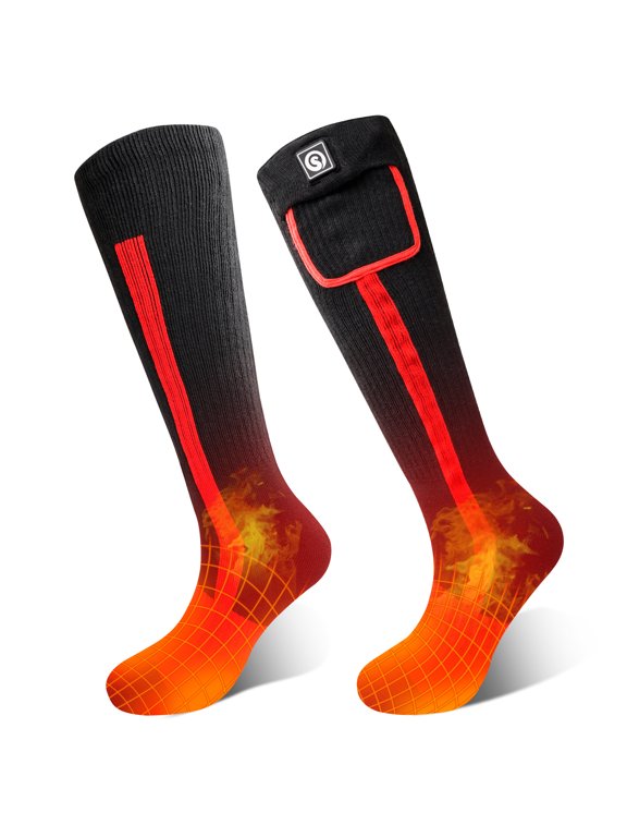 Winter Heated Sock Rechargeable Battery Stocking Women Electric Heating Ski Socks Sports Man Thermal with Warmer Foot