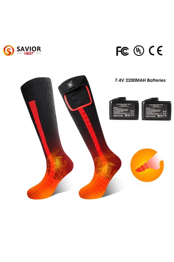 Winter Heated Socks Comfort with Rechargeable 7.4V 2200mAh Battery, Washable, Ideal for Arthritis Relief, Outdoor Hunting