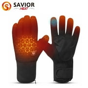 SAVIOR HEAT Winter Heating Gloves, 7.4V 2200mAh Electric Heated Sports Gloves for Men &Women