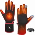 thumbnail image 1 of Savior Heated Glove Liners,Electric Heated Thin Gloves,Rechargeable,Suitable for Winter Driving,Typing,Running,etc., 1 of 7