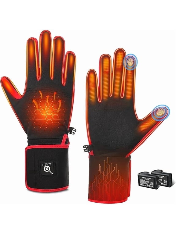 ed Glove Liners,Electric Heated Thin Gloves,Rechargeable,Suitable for Winter Driving,Typing,Running,etc.