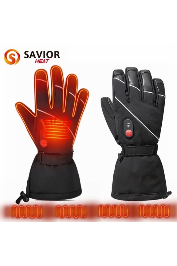 ed Gloves for Men Women, Rechargeable Electric Heated Gloves,Heated Skiing Gloves and Snowboarding Gloves