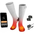 thumbnail image 1 of Savior Heated Socks for Men Women,2200mAh Rechargeable Foot Warmer Electric Heating Socks with 3 Heating Settings & App Remote Control Thermal Electric Socks,Warm Socks for Hunting Skiing Camping Hiki, 1 of 7