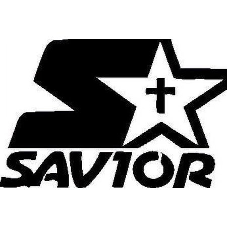 Savior Vinyl Wall Art, Jesus Messiah Son of God Christian Decor