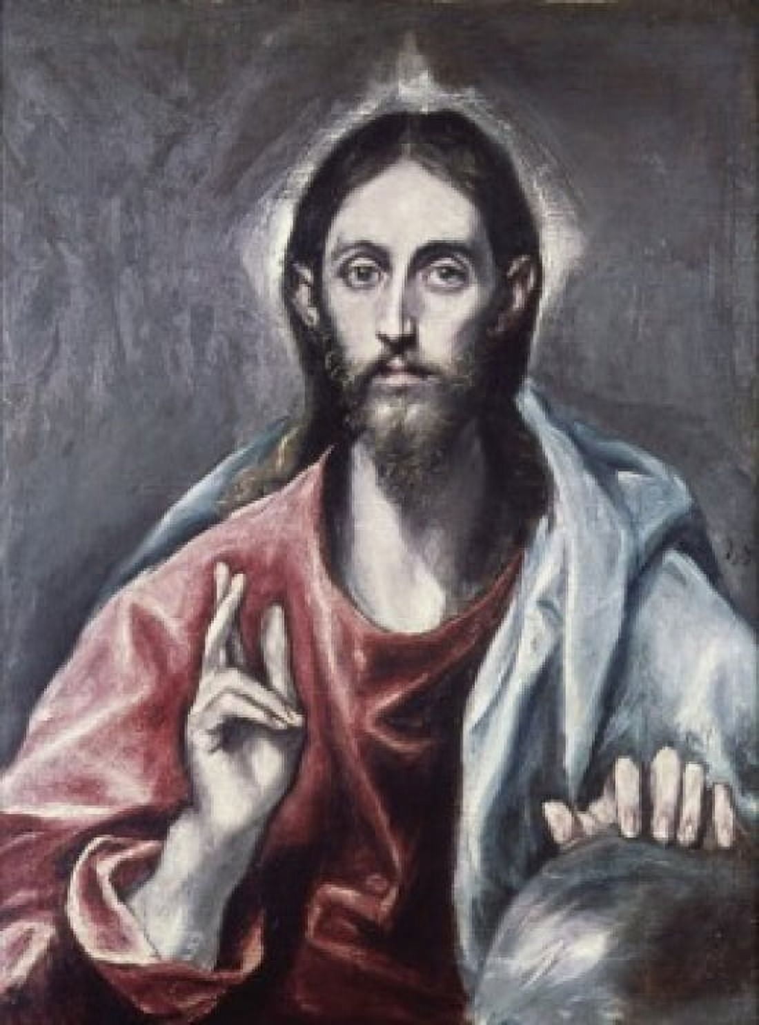 Savior of the World El Greco (1541-1614Greek) Oil on Canvas Canvas Art - El Greco (18 x 24)