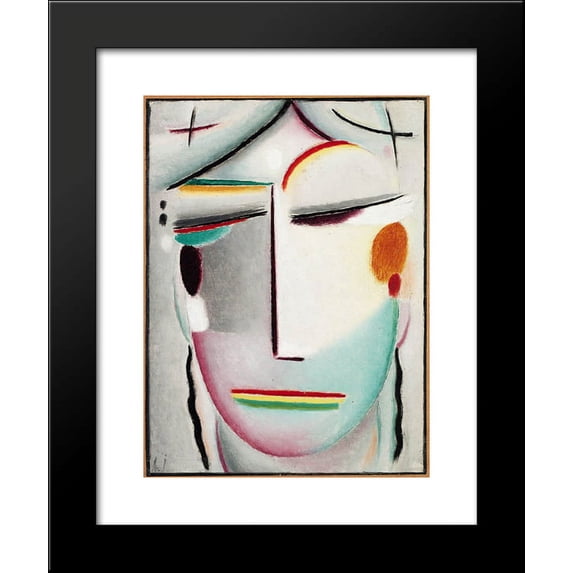 Saviour's Face Distant King - Buddha II 20x24 Framed Art Print by Alexej von Jawlensky