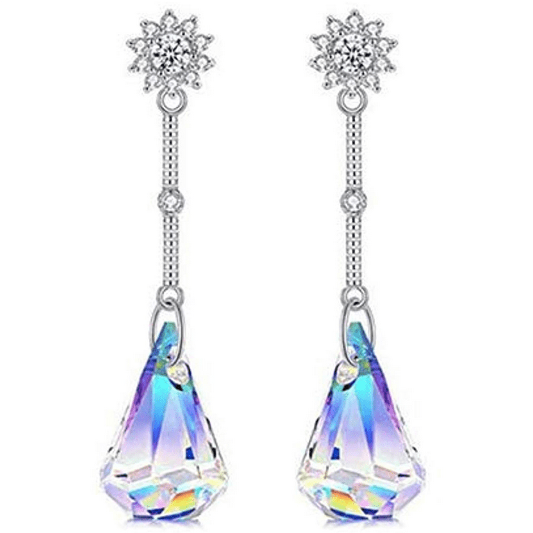 Aurora borealis drop on sale earrings