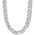 thumbnail image 1 of Savlano 925 Sterling Silver 12mm Italian Solid Flat Mariner Link Chain Necklace for Men & Women - Made in Italy Comes Gift Box, 1 of 4