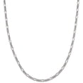 thumbnail image 1 of Savlano 925 Sterling Silver 3.5mm Italian Solid Figaro Link Chain Necklace With Gift Box For Men & Women - Made in Italy, 1 of 5