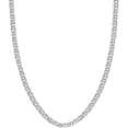 thumbnail image 1 of Savlano 925 Sterling Silver 3.5mm Italian Solid Flat Mariner Link Chain Necklace for Men & Women - Made in Italy Comes Gift Box, 1 of 5