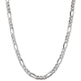 thumbnail image 1 of Savlano 925 Sterling Silver 5mm Italian Solid Figaro Link Chain Necklace with Gift Box for Men & Women - Made in Italy, 1 of 6