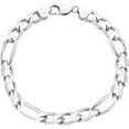 thumbnail image 1 of Savlano 925 Sterling Silver Italian Solid Figaro Link Chain Bracelet For Men & Women - Made in Italy Comes With Savlano Gift Box, 1 of 5