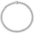 thumbnail image 1 of Savlano 925 Sterling Silver Solid Italian Miami Cuban Link Chain Bracelet for Men & Boys - Made in Italy Comes Gift Box, 1 of 5