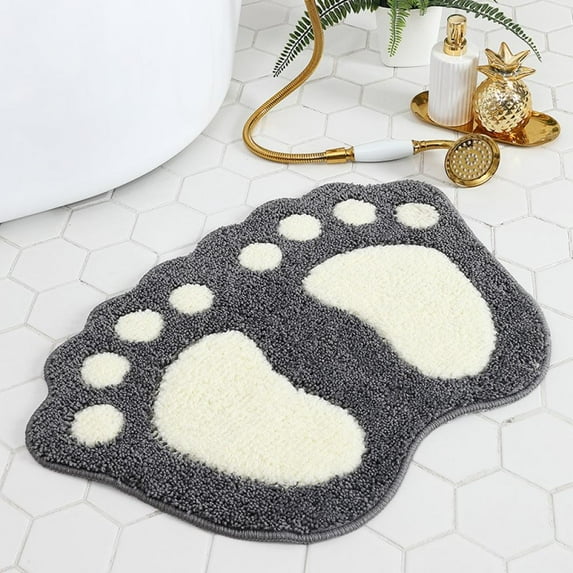 Savlot Bathroom Rugs And Mats Sets Luxury Footprints Shower Shaggy Floors Extra Thick Super Soft Absorbent Perfect Absorbant Plush Machine Washable Bath Mat Bath Rugs Bathroom Rugs