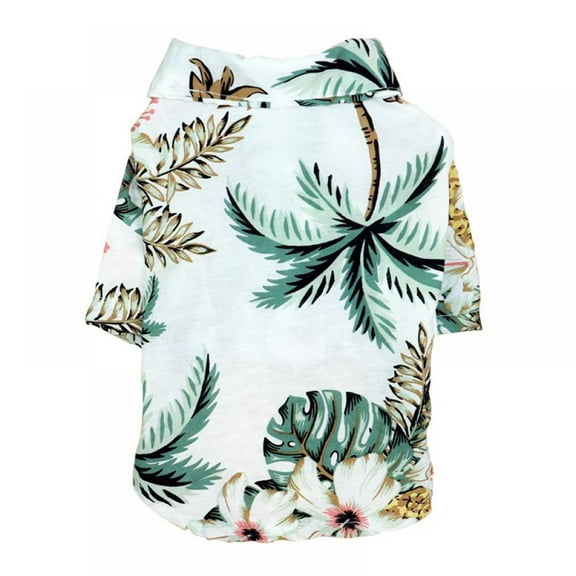Savlot Dog Hawaiian Shirt Summer Dog Beach Clothes Puppy T-Shirt Pet Cat Costume for Small Dogs Boy Girl XS/S/M/L/XL/XXL