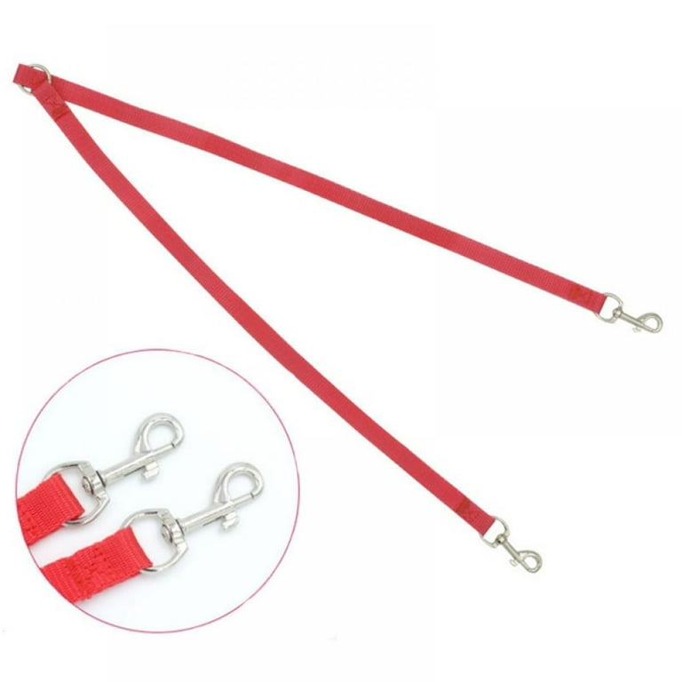 Savlot Double Dog Leash Double Lead Adjustable Length Dual Two Dog Lead Splitter Comfortable Shock Absorbing Walking Training for Two Dogs