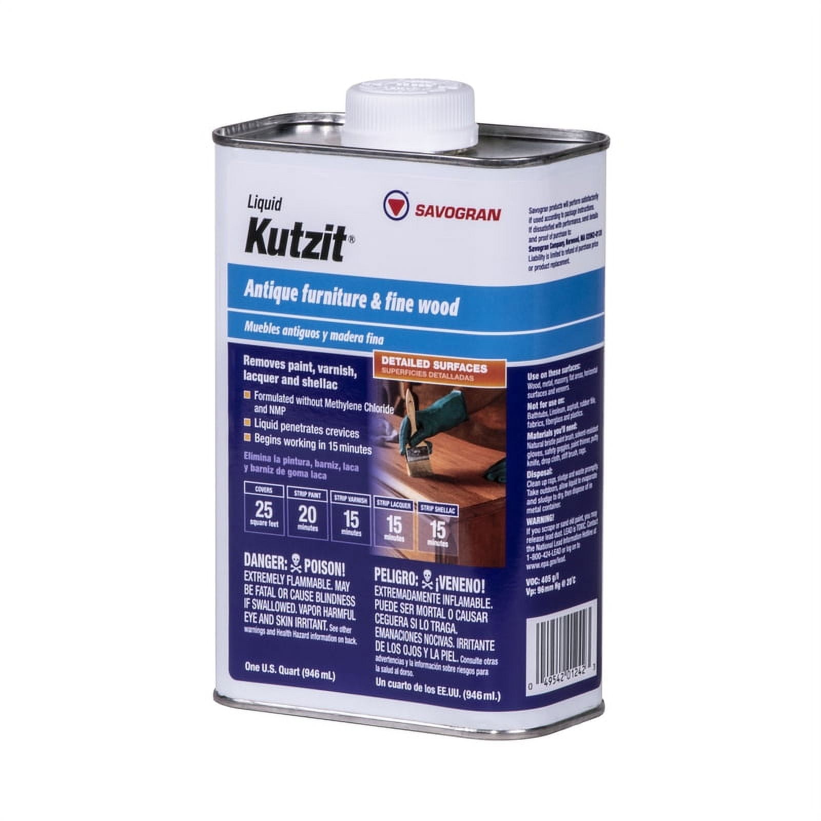Savogran Kutzit Wood and Metal Varnish Remover Methylene