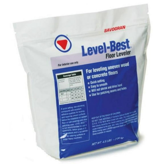 Savogran Level-Best Floor Leveling Compound 4.5 lb. Quick-Setting, Non-Shrinking Compound