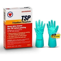 Savogran Trisodium Phosphate Heavy Duty Degreaser 16oz with Centaurus AZ Nitrile Gloves