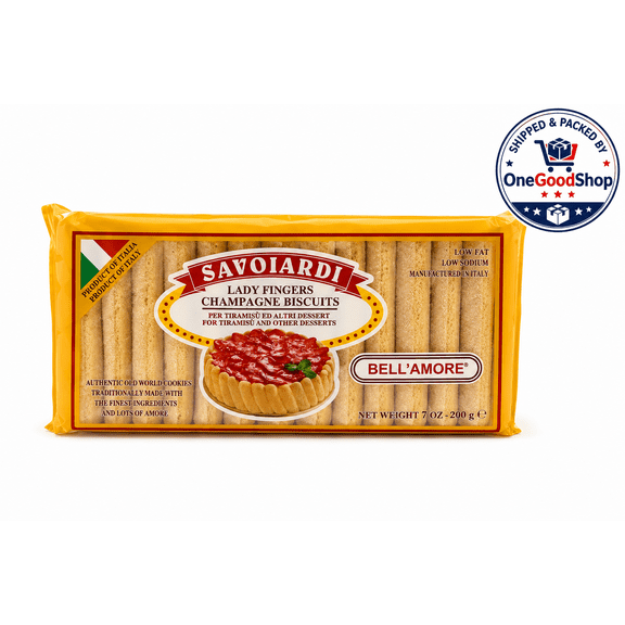 Savoiardi, Authentic Italian Lady Fingers Champagne Biscuits , 7 oz