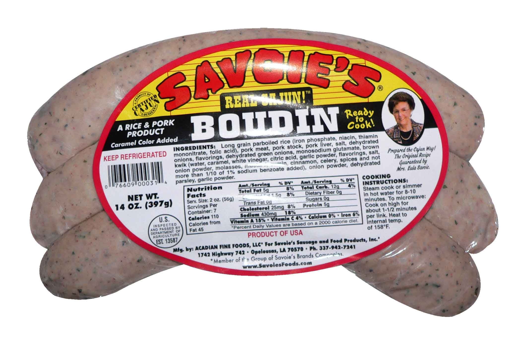 Savoie's Classic Boudin, 14 Oz.