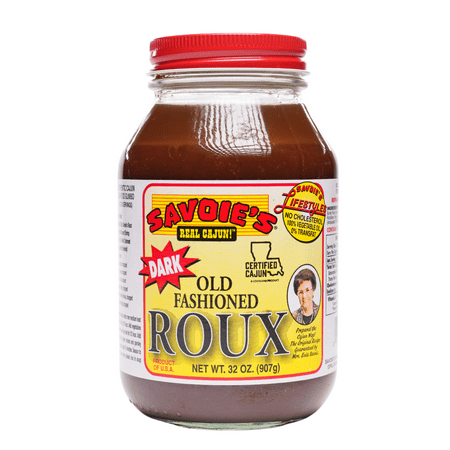 Savoie's Old Fashioned Dark Roux in Glass Jar, 32 oz
