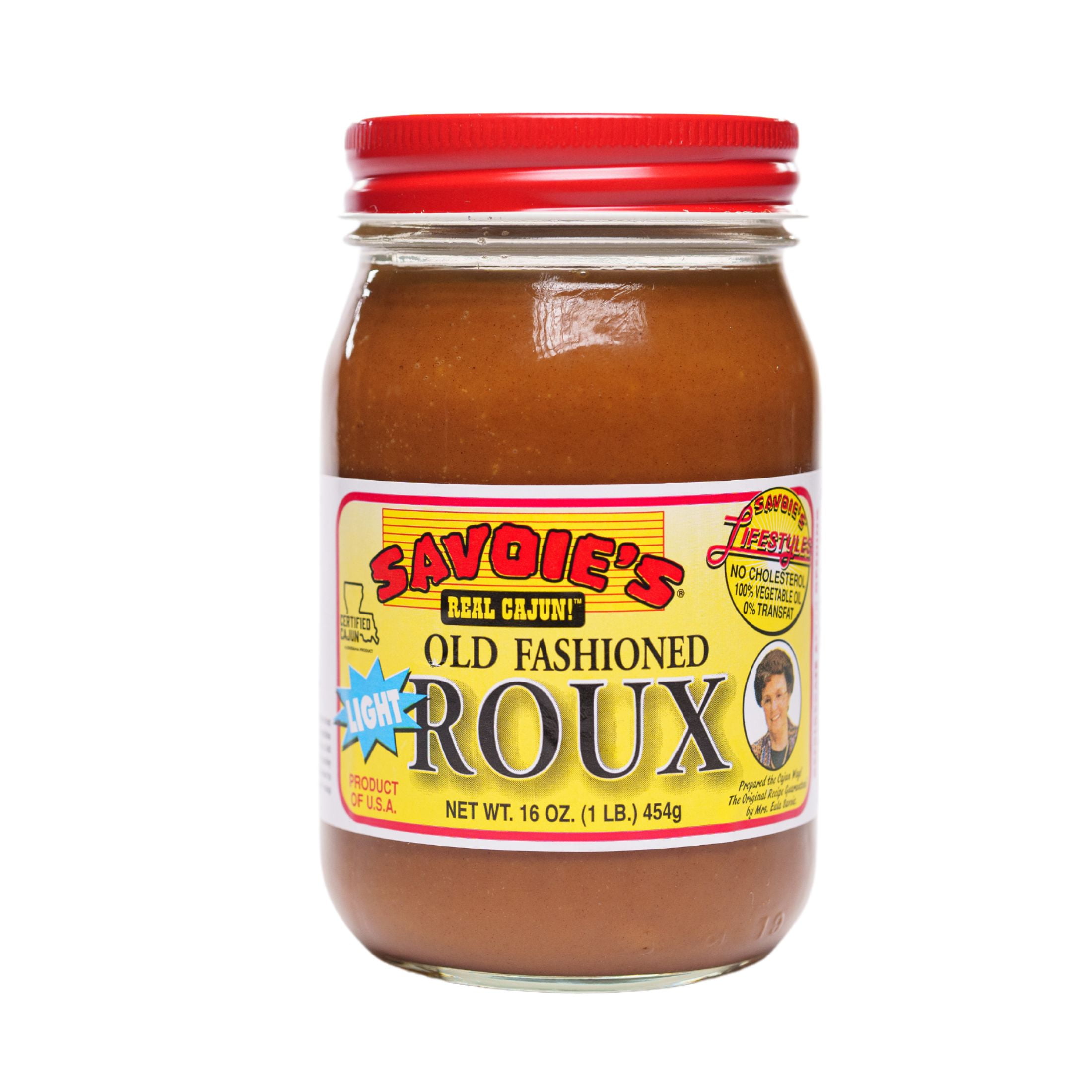 Savoie's Old Fashioned Light Roux, Single 16 oz Glass Jar