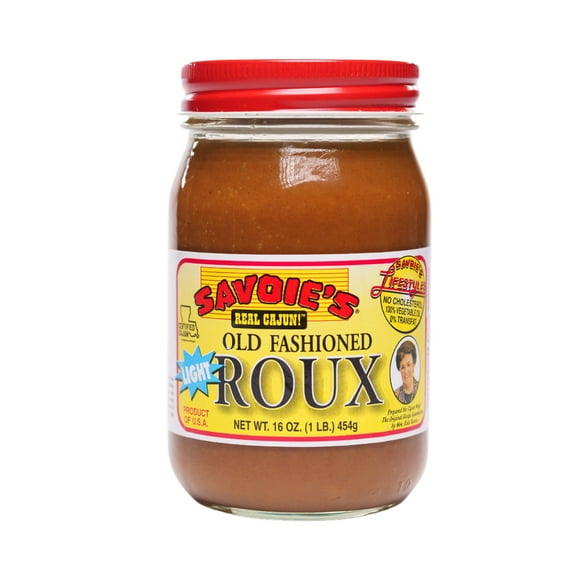 Savoie's Old Fashioned Light Roux, Cornstarch & Cooking Thickener, 16 oz Glass Jar