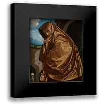 Savoldo, Giovanni Girolamo 12x14 Black Modern Framed Museum Art Print Titled - Saint Mary Magdalene at the SepulMuseume