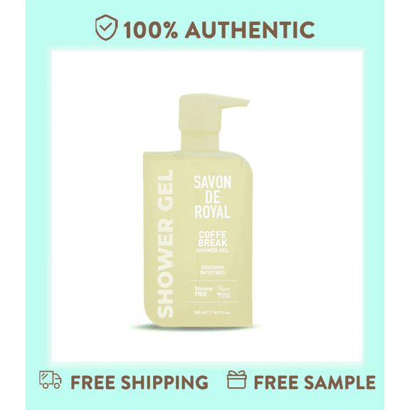 Savon De Royal Miracle Series Coffee Break Shower Gel, Soothing & Gentle Body Wash with Natural Plant Extracts, Silicone-Free & Vegan, 500ml (16.9 Fl Oz), 2 Pack