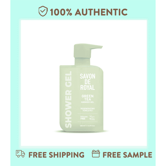 Savon De Royal Miracle Series Green Tea Shower Gel, Regenerating Body Wash, 500 ml, 2-Pack