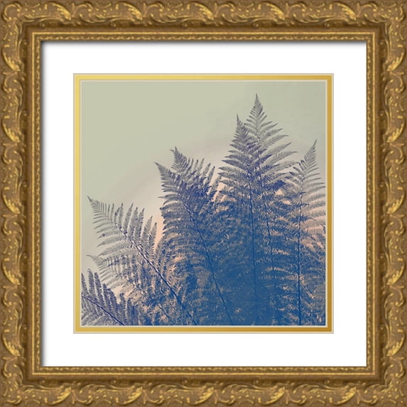 Savone, Daniela 12x12 Gold Ornate Wood Framed with Double Matting Museum Art Print Titled - Orange Sky