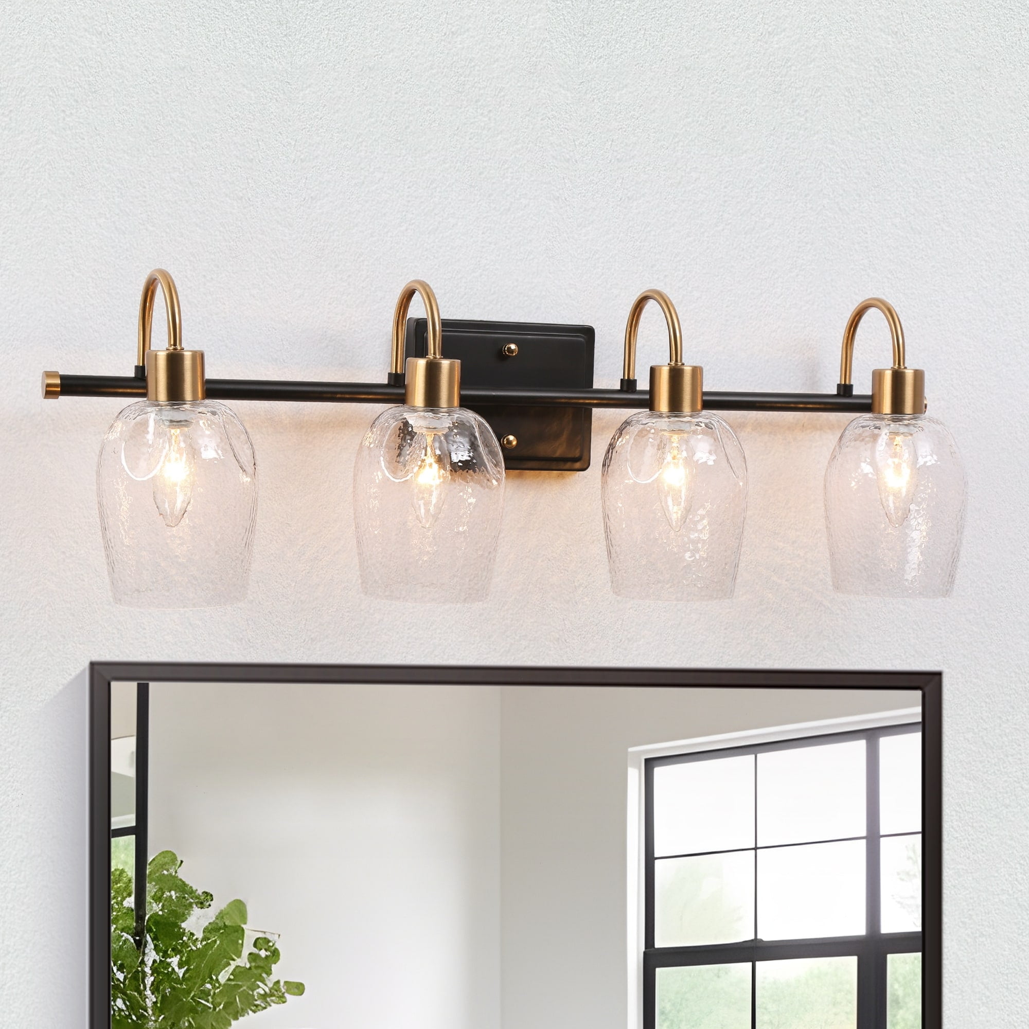 Savonnerie 1/2/3/4Light MidCentury Modern Bathroom Vanity Light Black