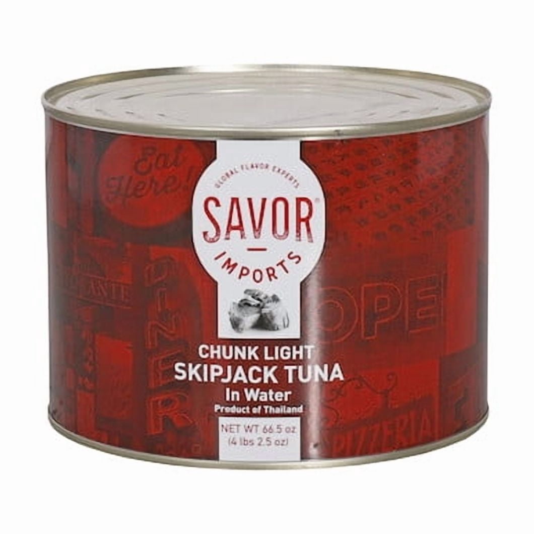Savor Imports Chunk Light Tuna Skipjack, 66.5 Ounce, 6 Per Case
