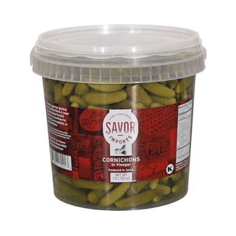 Savor Imports Cornichons In Vinegar, 1.5 Liter, 4 Per Case