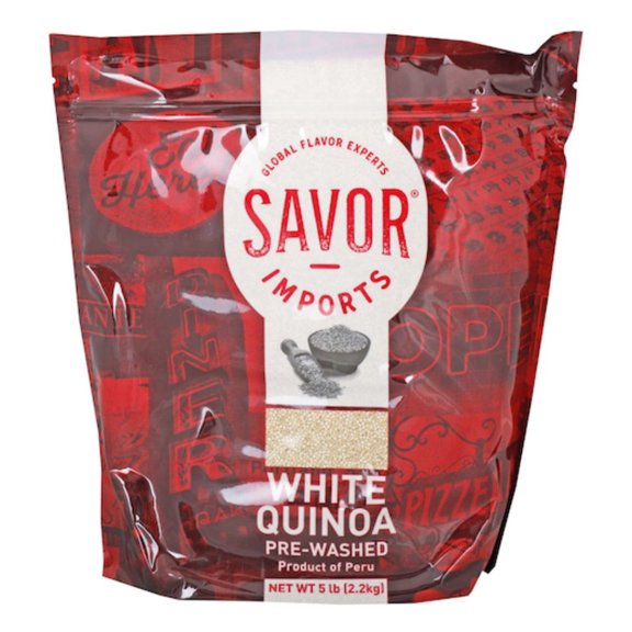 Savor Imports Peruvian White Quinoa 5 Pounds -2 Per Case