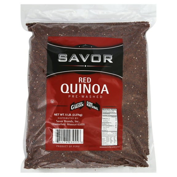 Savor Imports Red Quinoa Grain, 5 Pound, 2 Per Case