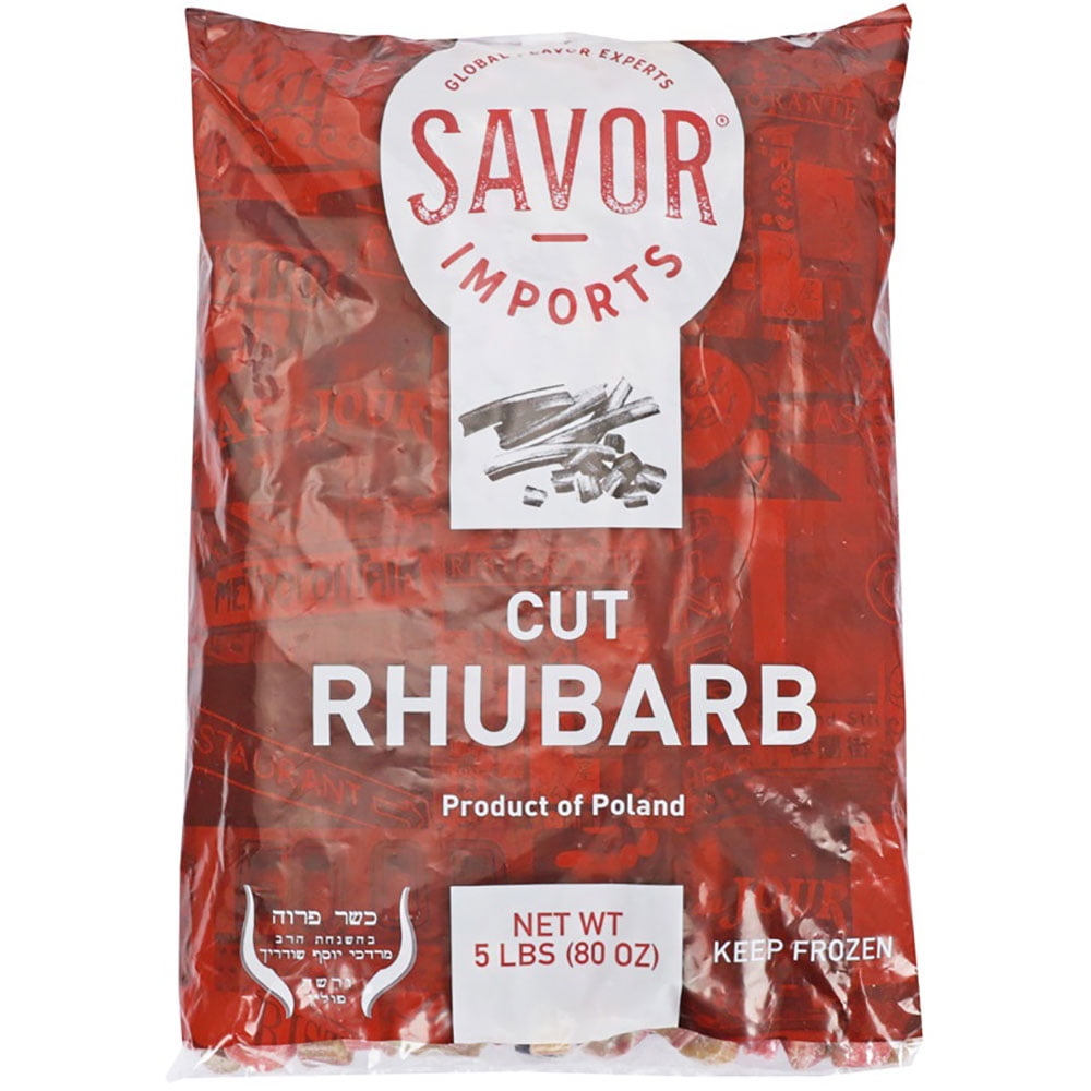 Savor Imports Red Rhubarb Cuts, 5 Pound -- 4 per Case.