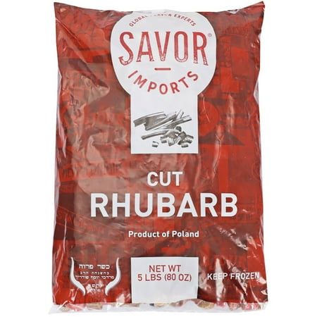 Savor Imports Red Rhubarb Cuts, 5 Pound -- 4 per Case.