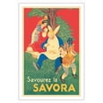 thumbnail image 1 of Savor Savora (Savourez la Savora) Mustard-Based Condiment - Vintage French Advertising Poster by Leonetto Cappiello c.1930 - Fine Art Matte Paper Print (Unframed) 30x44in, 1 of 4