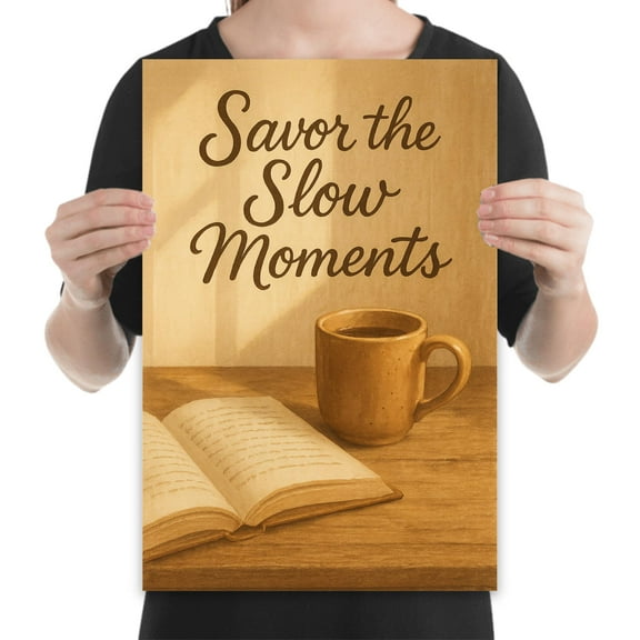 Mindful Living Poster - 13x19 Gift