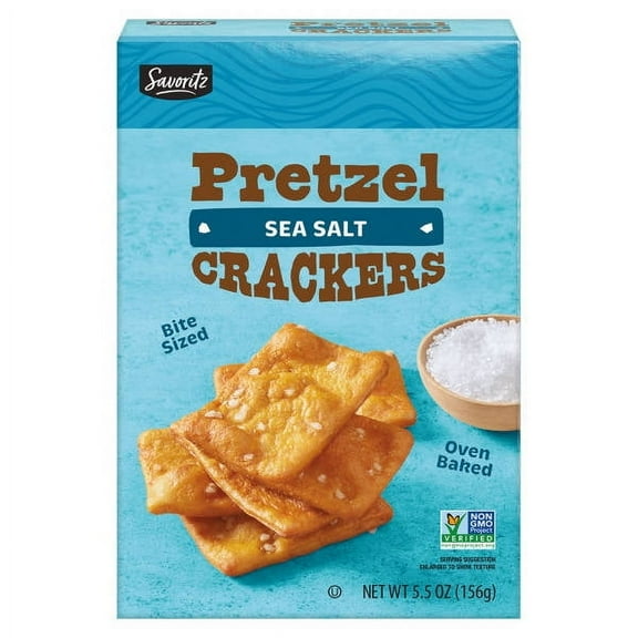 Savoritz Bite Sized Sea Salt Pretzel Crackers, 5.5 oz 5.5 oz