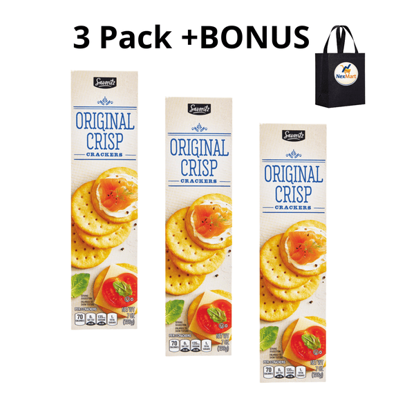 Savoritz Butter Entertainment Crackers 7 oz , 3 Pack + Bonus
