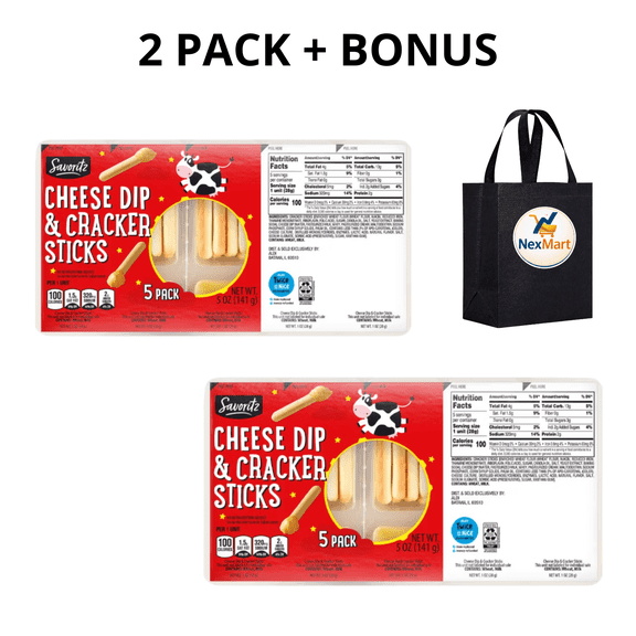 Savoritz Cheese Dip & Cracker Sticks 2-Pack 5 oz