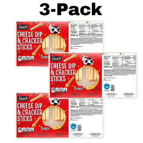 Savoritz Cheese Dip & Cracker Sticks 3-Pack 5 oz