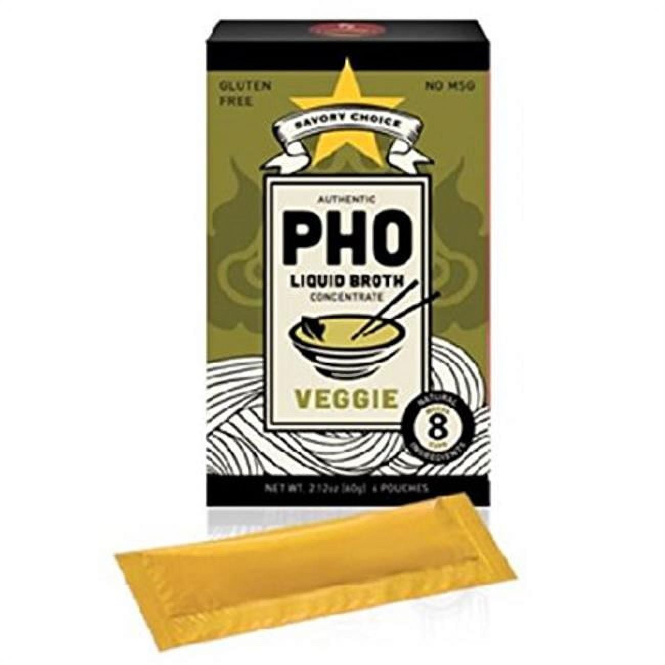 Savory Choice BWA43033 12 x 2.12 oz Pho Vegetable Broth Concentrate